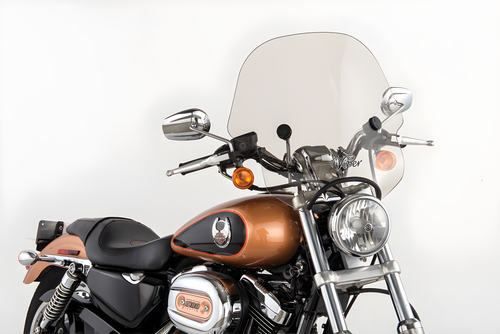 Slipstreamer S-10 Viper Windshield - W/S Smoke W/Black Hardware 1 1/4