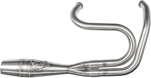 Sawicki 2in1 Dyna Shorty Cannon Brushed Ss — Harley-Davidson Dyna Wide Glide, Dyna Low Rider, Dyna Super Glide (1983-2020)