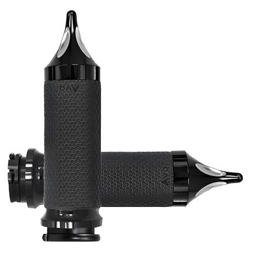 Avon Memory Foam Grip - Black — Harley-Davidson Softail Heritage Classic, Softail Fat Boy, Electra Glide Classic (1984-2018)