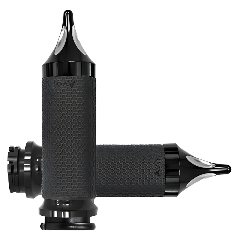 Avon Memory Foam Grip - Black — Harley-Davidson Softail Heritage Classic, Softail Fat Boy, Electra Glide Classic (1984-2018)