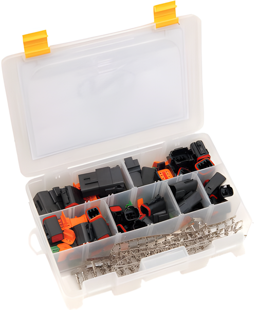 NAMZ Custom Cycle Deutsch Builders Kits - Black Builders KIT