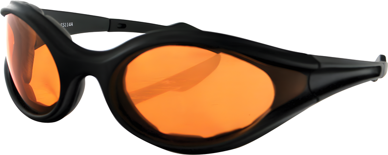 Bobster Foamerz Sunglasses - Black W/Amber Lens