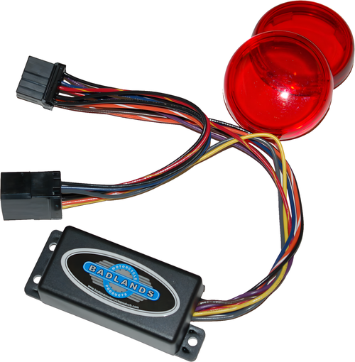 NAMZ Custom Cycle Run, Brake & Turn Signal Modules with Equalizer & Red Lens Ki… — Harley-Davidson (1990-2010)