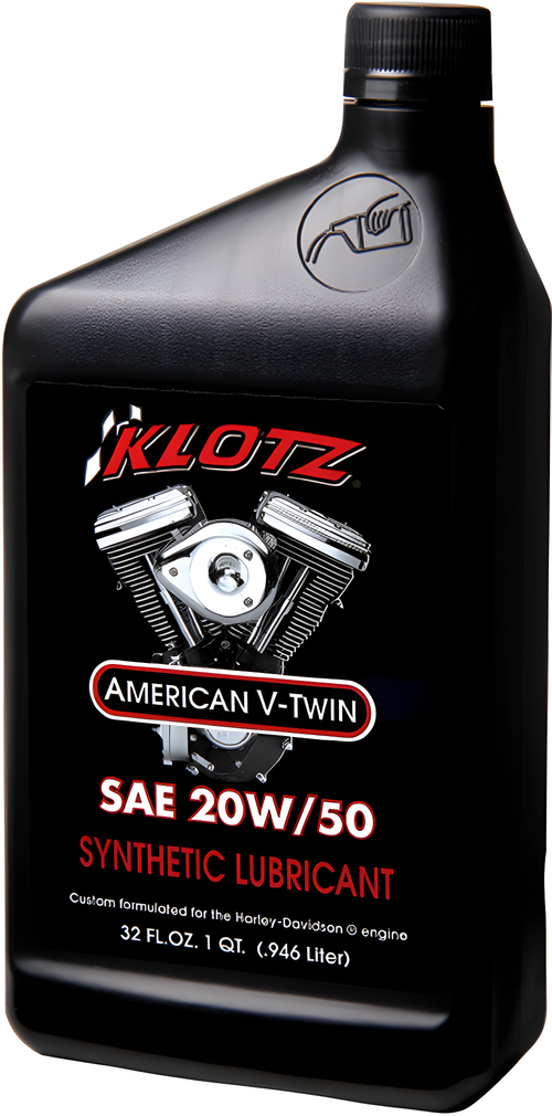 Klotz 4T V-Twin Synthetic Lubricant - 20w50 1qt — Harley-Davidson Electra Glide Classic, Softail Heritage Classic, Softail Springer (1984-2006)