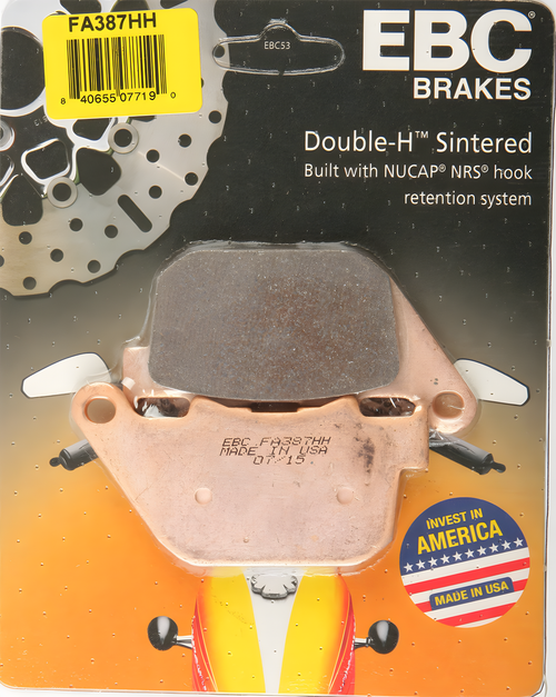EBC Standard Brake Pads - Fa837hh Double-H Sintered — Harley-Davidson Sportster 1200 Custom, Super Low, Sportster 1200 Low (2004-2020)