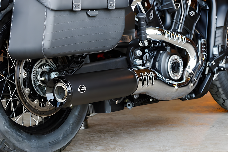 S&S Cycle Mufflers — Indian Motorcycle Scout, Scout Sixty, Scout Bobber (2015-2025)