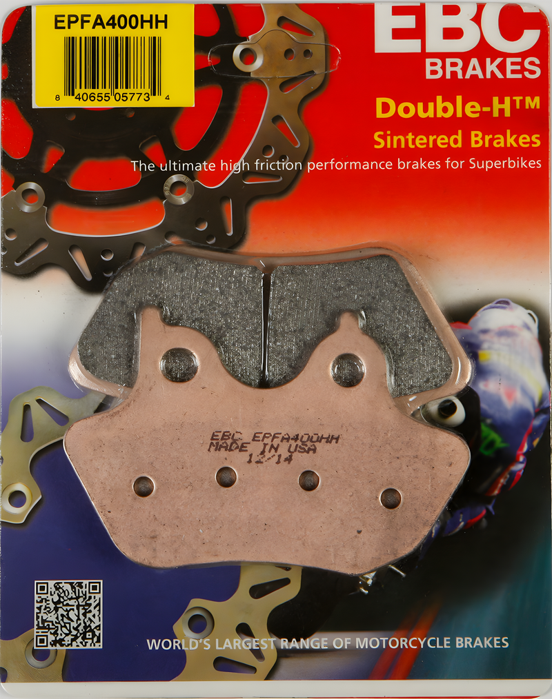 EBC Extreme Pro Brake Pads - Epfa400hh Extreme PRO Brake Pads — Harley-Davidson Road King, Road King Classic, Electra Glide (2000-2007)