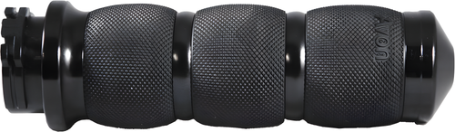 Avon Air Cushioned Grips - TBW Black — Harley-Davidson Road King, Electra Glide Ultra Classic, Street Glide (2008-2019)
