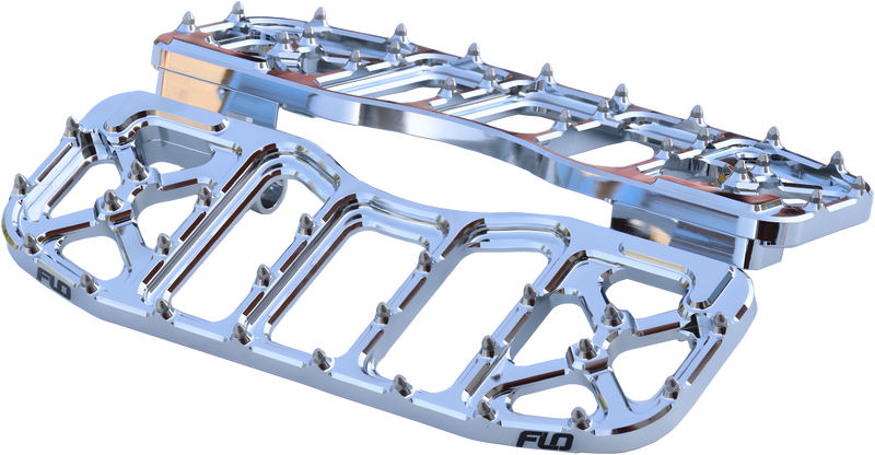 Flo Motorsports V5 Floorboards - Chrome — Harley-Davidson Electra Glide Ultra Classic, Electra Glide Classic, Road King (1984-2021)
