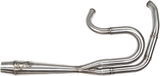 Sawicki 2-into-1 Cannon Exhaust - Big Inch Brushed Stainless Steel - Harley & Indian V-Twin