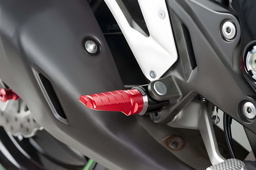 PUIG Hi-Tech Footpegs - Racing RED