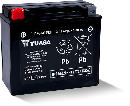 Yuasa Sealed Factory Activated - Ytx20 Sealed Factory Activated