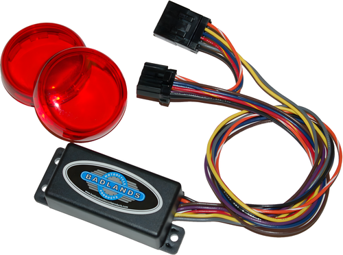 NAMZ Custom Cycle Run, Brake & Turn Signal Modules with Equalizer & Red Lens Ki… — Harley-Davidson (2004-2013)