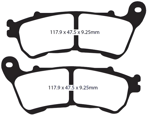 Lyndall Brakes Gold Plus Brake Pads - PAD Gold+ Front `14-UP Sportster — Harley-Davidson Forty-Eight, Iron 883, Sportster 1200 Custom (2014-2026)