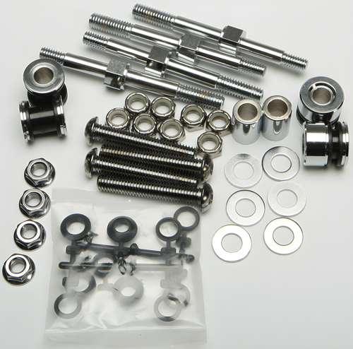 Harddrive Detachable Sissy Bar Docking Hardware - KIT Chrome Flstc 2000-2002