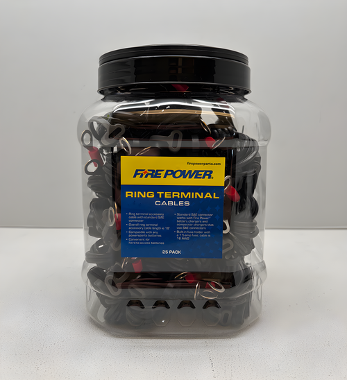 Fire Power Battery Charger Accessories - 25/PK Ring JAR Display Ring Terminal C…