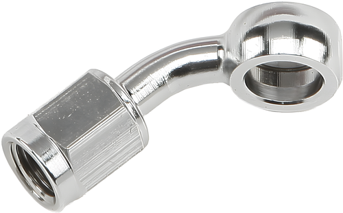 Goodridge Rear Brake Adapter - 45 Degree Chrome