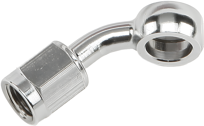 Goodridge Rear Brake Adapter - 45 Degree Chrome