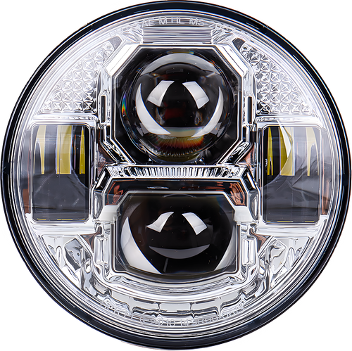 Pathfinder Rugged ultra view headlight - Chrome
