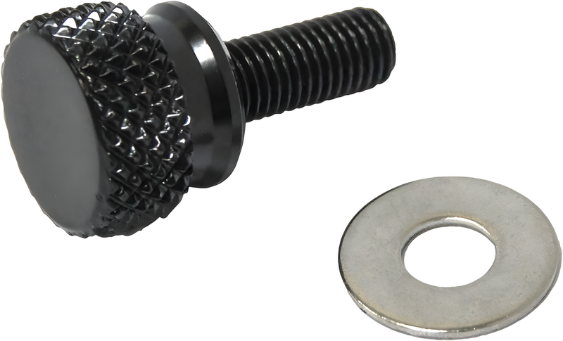 Harddrive Seat Screw - Knob 1/4-28 Stepped Black