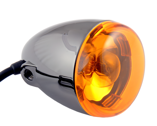 Chris Products Turn Signal Assembly - Bullet Style Black Nickel