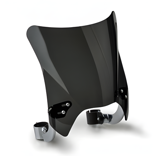 National Cycle Mohawk Windshield - Dark Tint Chrome Hardware