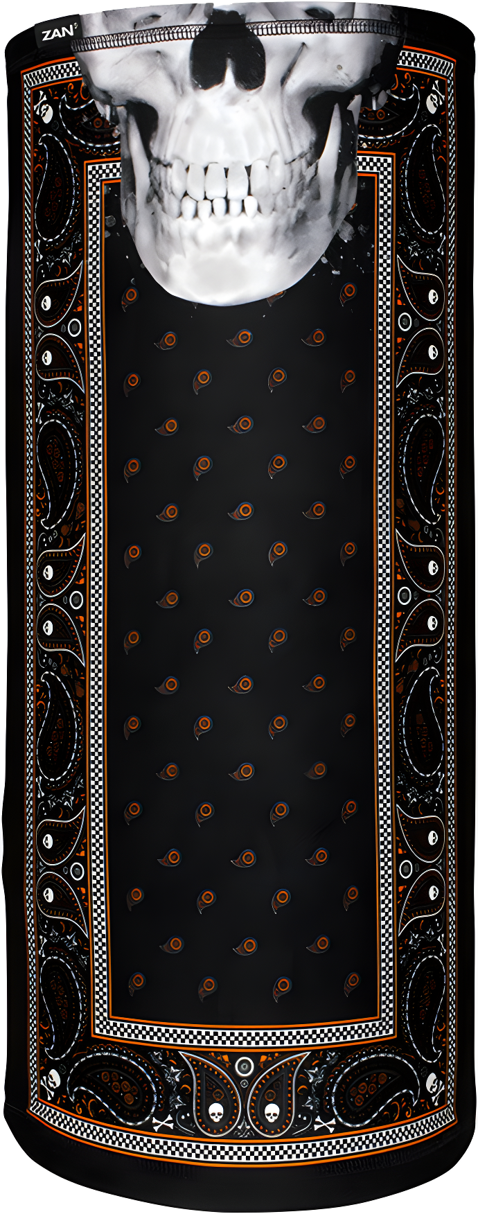 Zan Sportflex Motley Tube - Black/Orange Classic Bandana