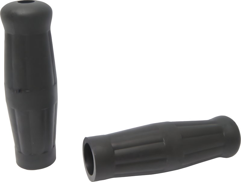 Harddrive Old School Grips - Black W/O Throttle Sleeve — Harley-Davidson Softail Heritage Classic, Softail Fat Boy, Electra Glide Classic (1984-2018)