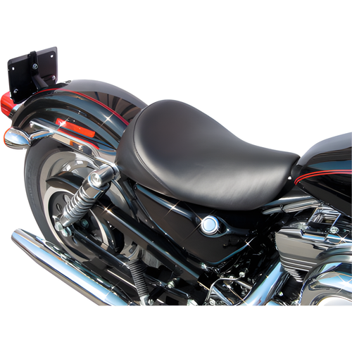 Danny Gray Standard Sportster Weekday Solo Seat - Plain XL `2004-2021 — Harley-Davidson Sportster 1200 Custom, Super Low, Iron 883 (2004-2018)