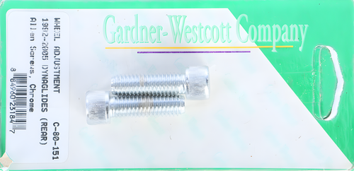 GardnerWestcott Rear Wheel Adjustment Bolts - 1992-2006 Dyna Models Rear