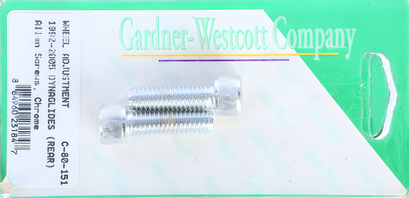 GardnerWestcott Rear Wheel Adjustment Bolts - 1992-2006 Dyna Models Rear