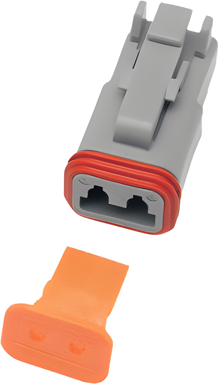 NAMZ Custom Cycle Deutsch DT Plug and Wedgelock - & Wdglck Hd# 72132-94gy