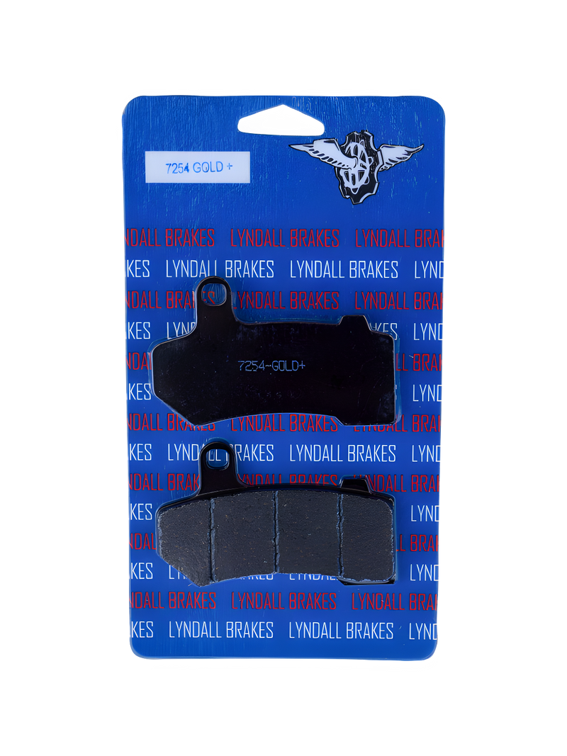 Lyndall Brakes Gold Plus Brake Pads - PAD FR G+ — Harley-Davidson Street Glide, Tri Glide Ultra Classic, Road King (2006-2026)