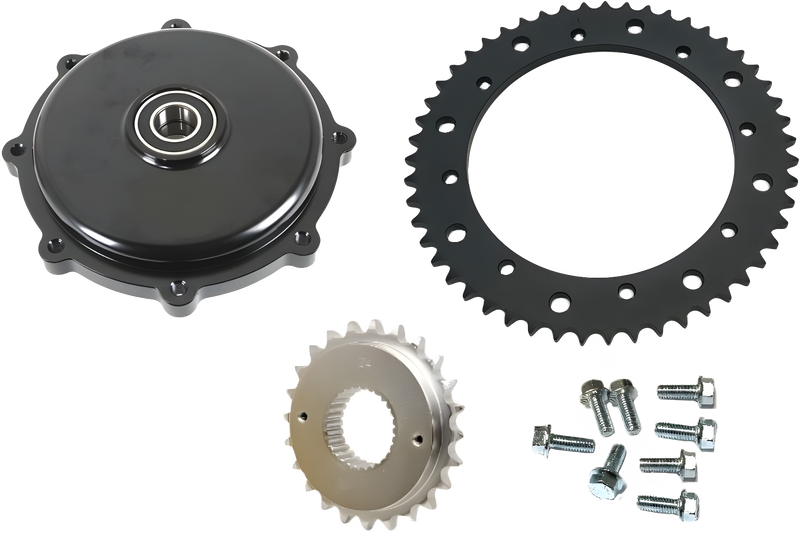 Harddrive Cush Drive Chain Conversion Kit - Conv KIT Black `2009-2016 FLH/FLT — Harley-Davidson (2009-2016)
