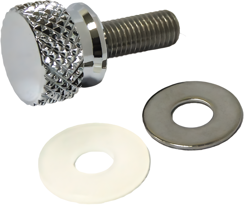Harddrive Seat Screw - Knob 1/4-28 Stepped Chrome