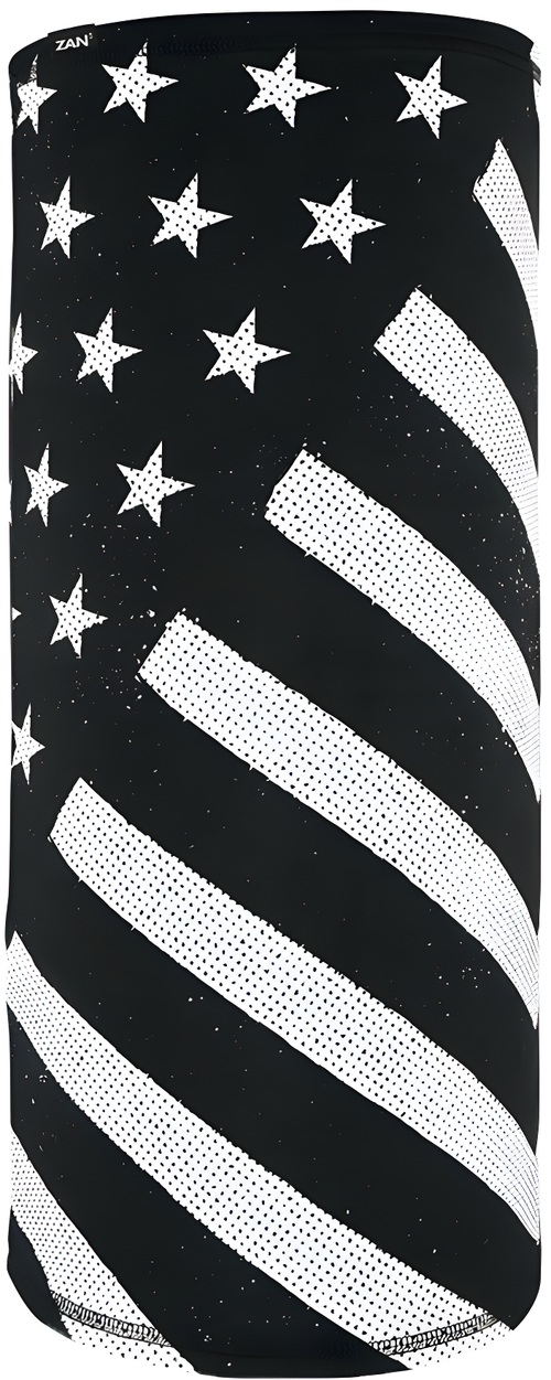 Zan Sportflex Motley Tube - Black & White Flag