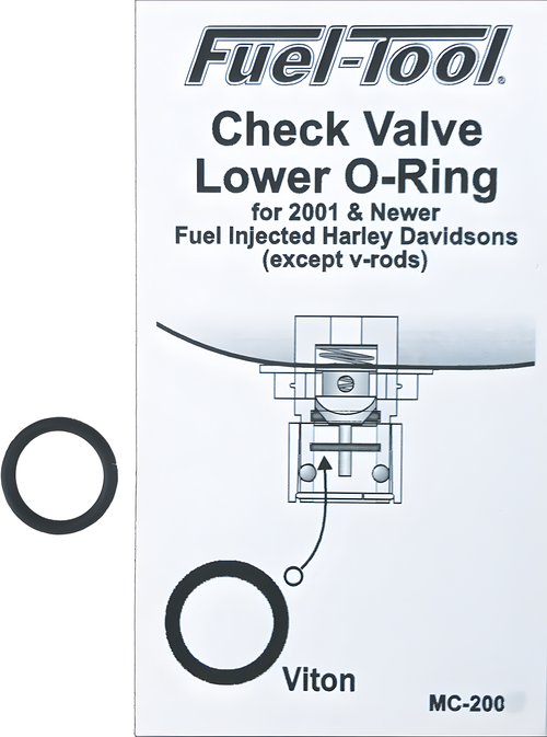 Fuel Tool Check Valve O-Ring - Lower O-Ring — Harley-Davidson Softail Fat Boy, Softail Heritage Classic, Road King (2001-2018)