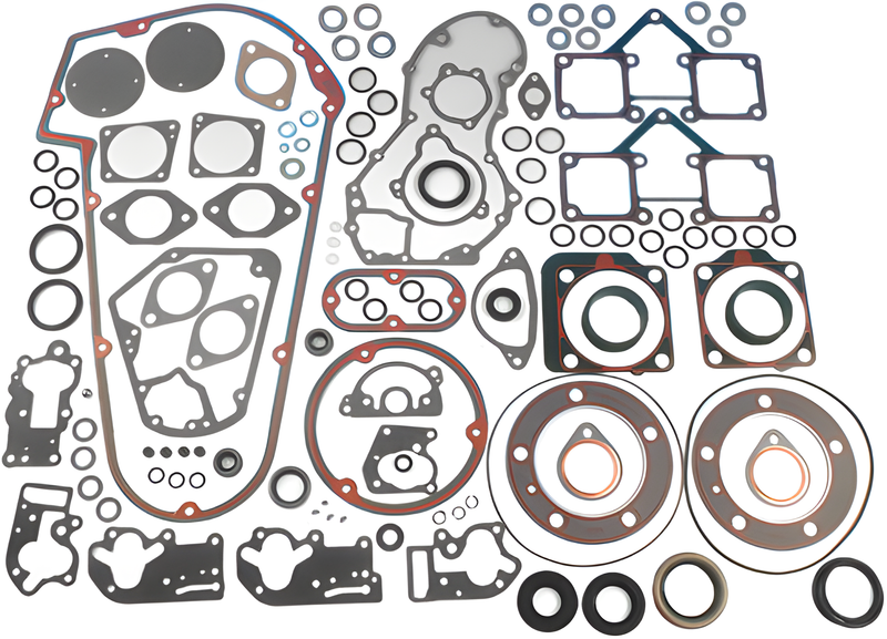 James Gaskets Shovelhead Gasket Kit - Motor Shovel W/Beaded Chain Cover KIT 170… — Harley-Davidson Electra Glide, Super Glide, Low Rider (1970-1984)