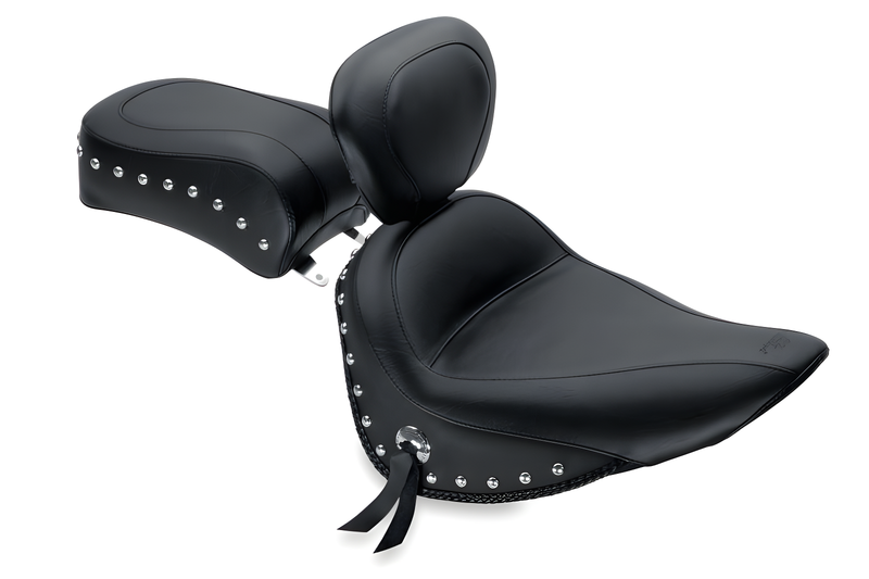 Mustang Motorcycle Solo with Driver Backrest Studs — 1984-2006 Harley-Davidson Touring