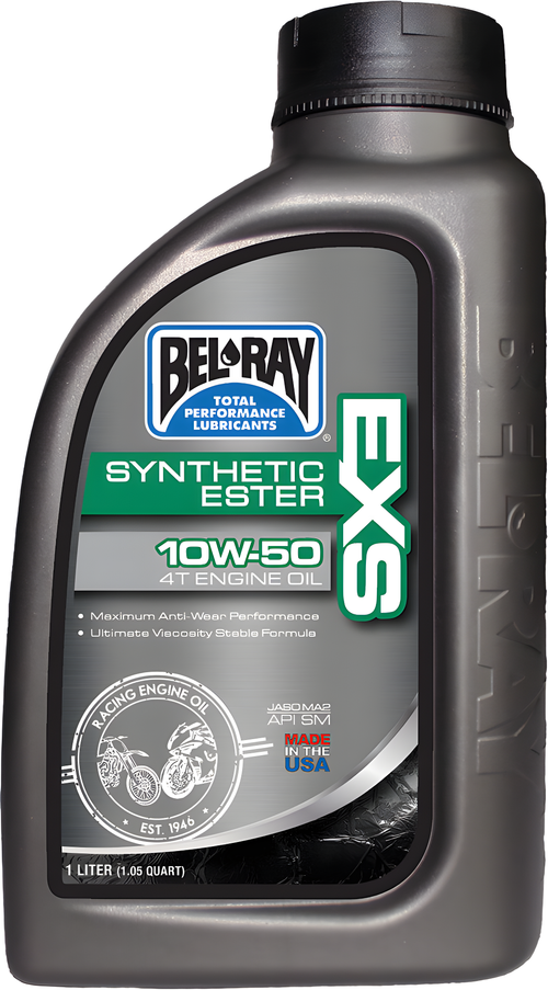 Bel-Ray EXS Full Synthetic Ester 4T Engine Oil - SYN Ester OIL 10w50 1l (12/Cas…