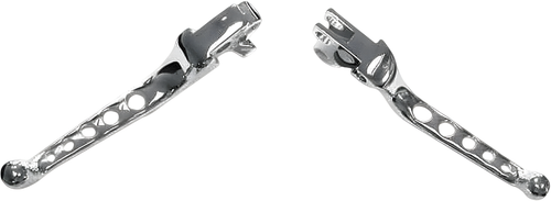 Harddrive Custom Levers - 5-Hole Lever SET Chrome BIG Twin 2007-2017 — Harley-Davidson Dyna Street Bob, Dyna Fat Bob, Dyna Wide Glide (2007-2017)