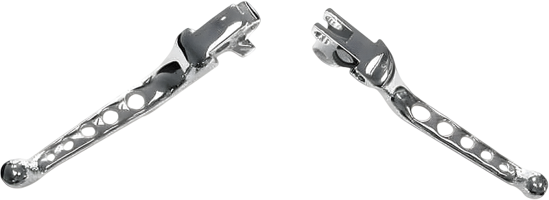 Harddrive Custom Levers - 5-Hole Lever SET Chrome BIG Twin 2007-2017 — Harley-Davidson Dyna Street Bob, Dyna Fat Bob, Dyna Wide Glide (2007-2017)
