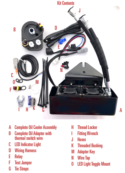 Ultracool Dyna Front Mount Oil Cooler - `1993-2017 Gloss BLK