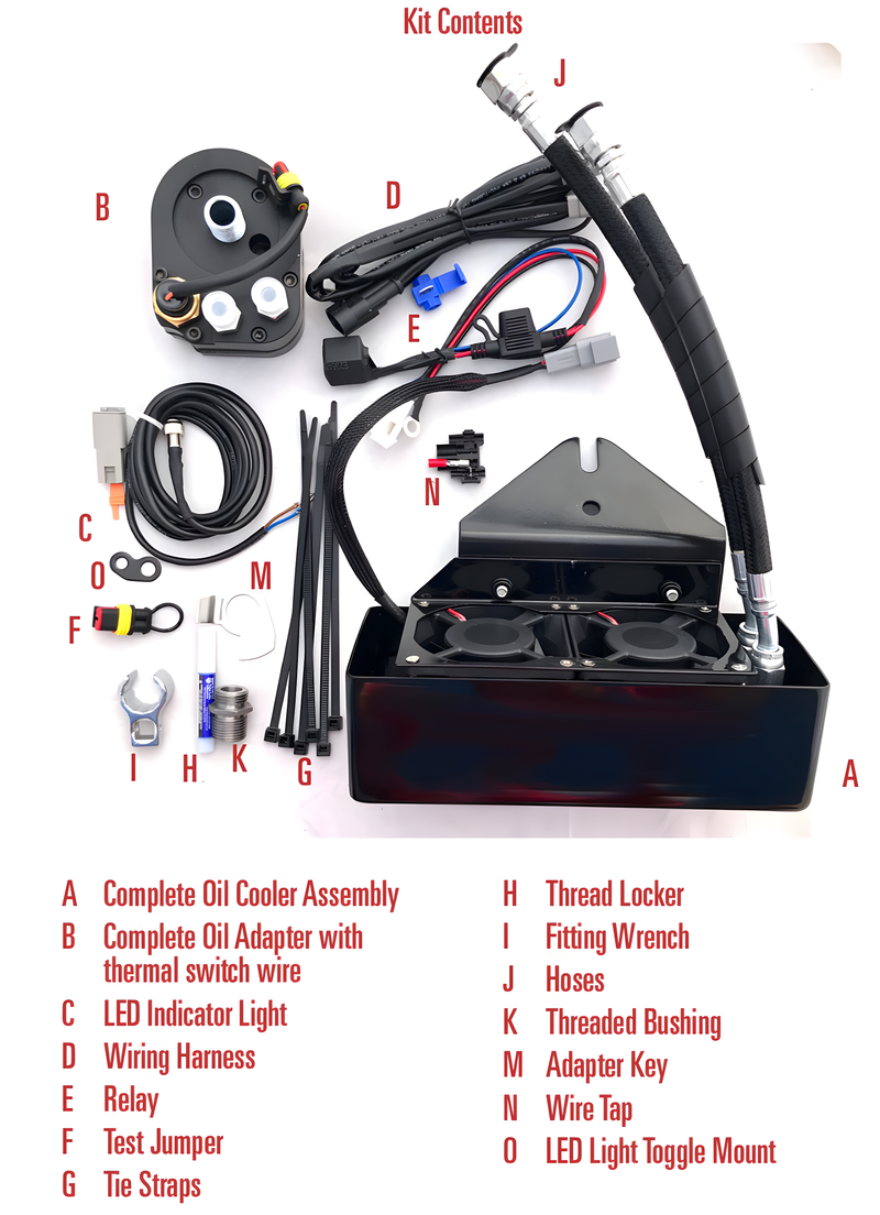 Ultracool Dyna Front Mount Oil Cooler - `1993-2017 Gloss BLK