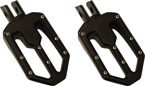 Pro One Pro Peg Moto Style - ONE M8 PEG Moto V2 Black Anodize — Harley-Davidson Street Glide, Softail Fat Boy 114, Road King Special (2017-2026)