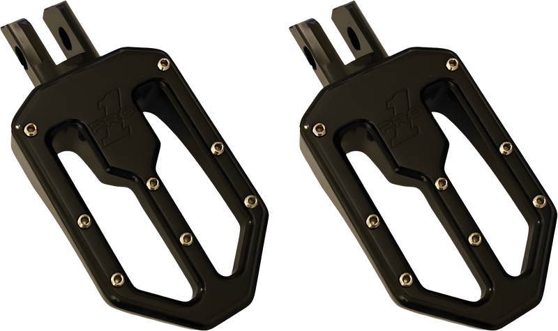 Pro One Pro Peg Moto Style - ONE M8 PEG Moto V2 Black Anodize — Harley-Davidson Street Glide, Softail Fat Boy 114, Road King Special (2017-2026)