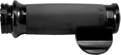 Avon Custom Contour Grips - TBW Throttle Boss Black — Harley-Davidson Road King, Electra Glide Ultra Classic, Street Glide (2008-2019)