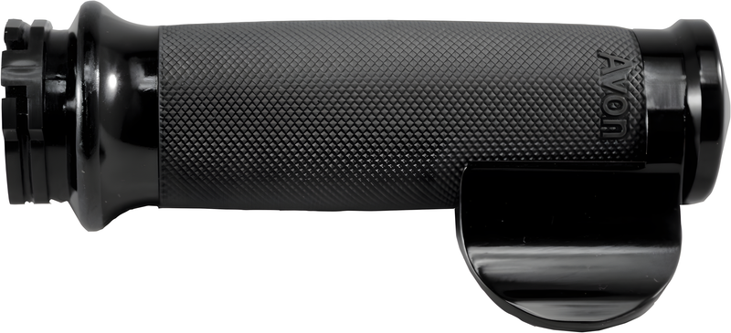 Avon Custom Contour Grips - TBW Throttle Boss Black — Harley-Davidson Road King, Electra Glide Ultra Classic, Street Glide (2008-2019)