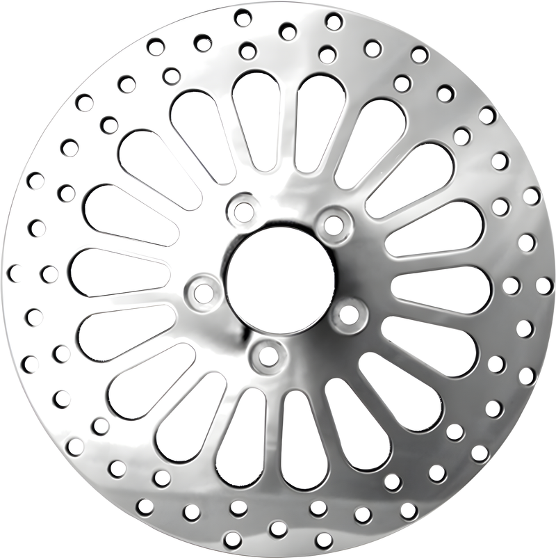 Harddrive Brake Rotors - 11.8 Polished — Harley-Davidson Road King, Road King Classic, Electra Glide Classic (2008-2013)