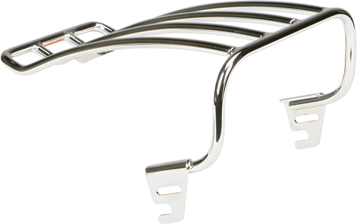 Harddrive Solo Luggage Rack - Chrome — Harley-Davidson Softail Heritage Classic, Softail Fat Boy, Softail (2000-2004)